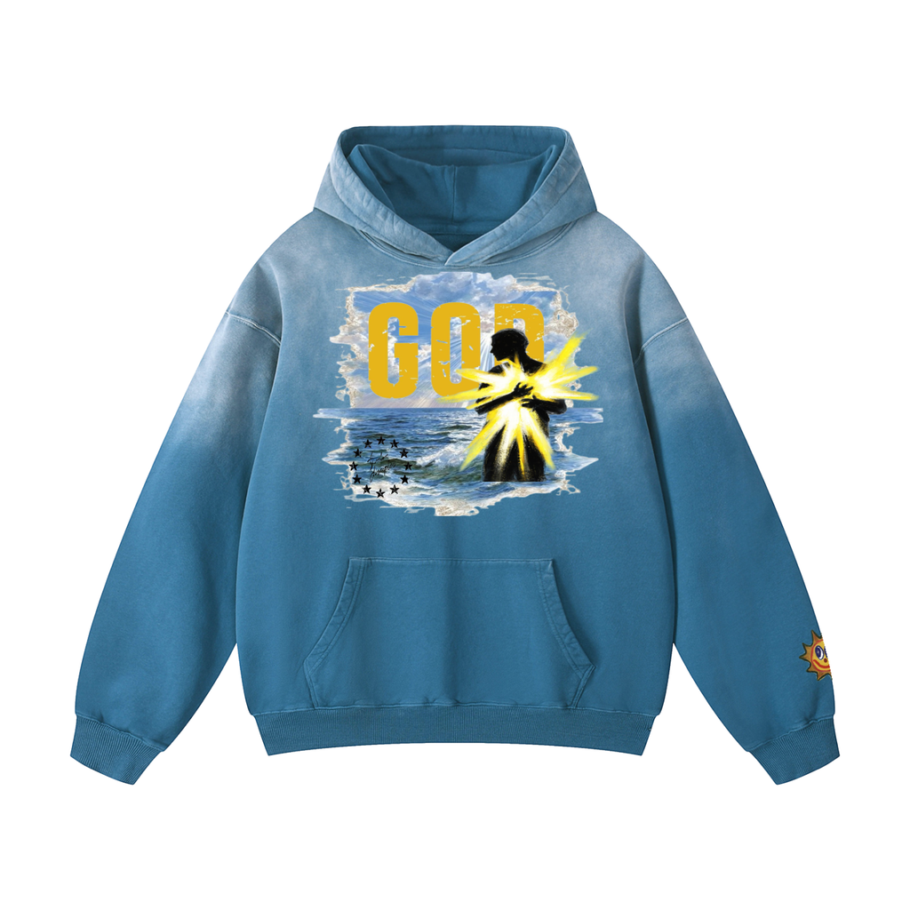God is in hearts hoodie